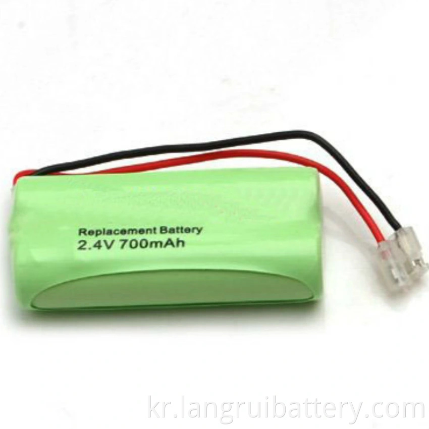 AAA 4.8V 700 MAH NI-MH 충전식 배터리